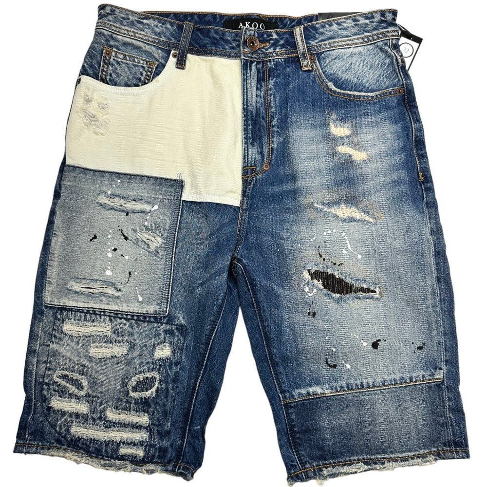 Akoo Regal Denim Shorts (32)